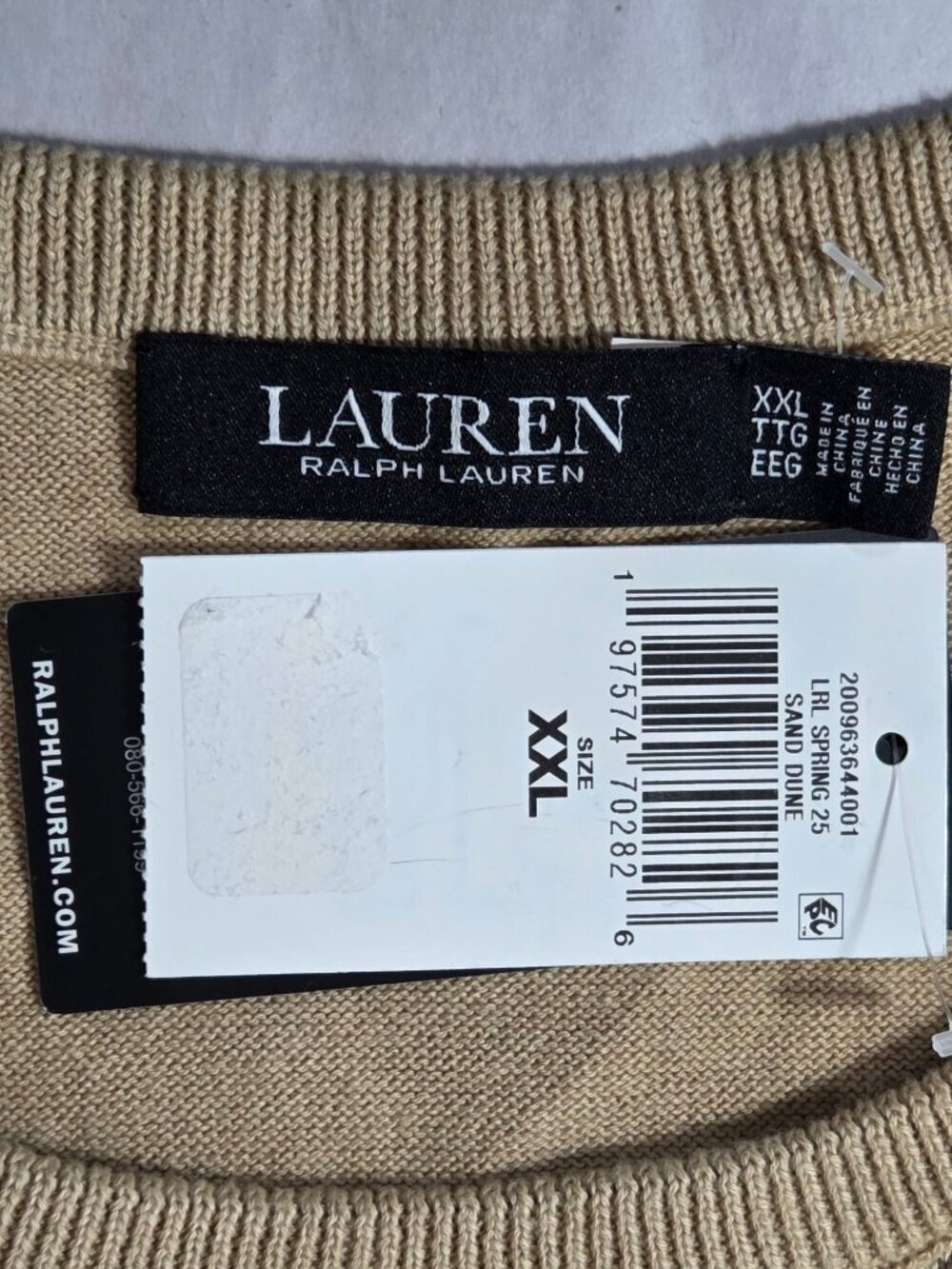 Lauren Ralph Lauren Herringbone & Jersey Sweater Tank Top - Picture 3 of 6